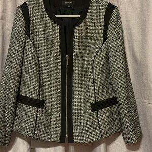 Jones New York Black and White Women's Jacket Blazer size 18 W